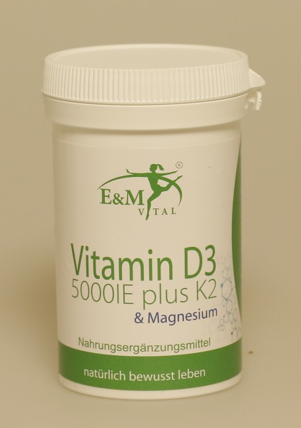 Vitamin D3 + K2 + Magnesium 5.000 iE